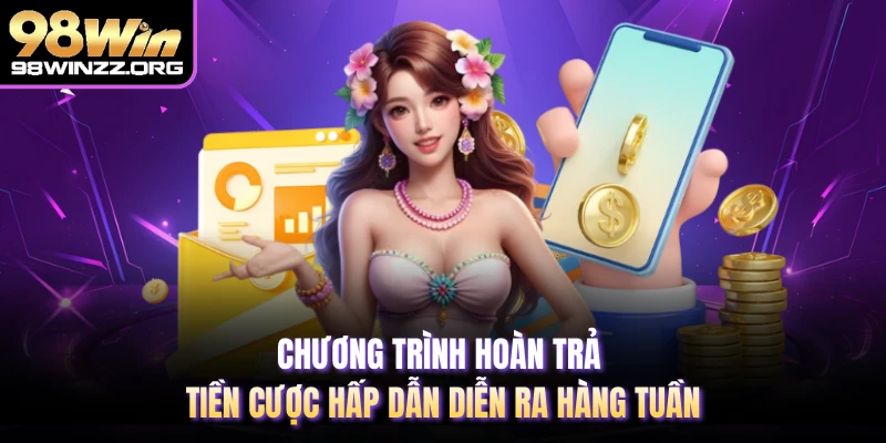 Chương trình hoàn trả tiền cược hấp dẫn diễn ra hàng tuần